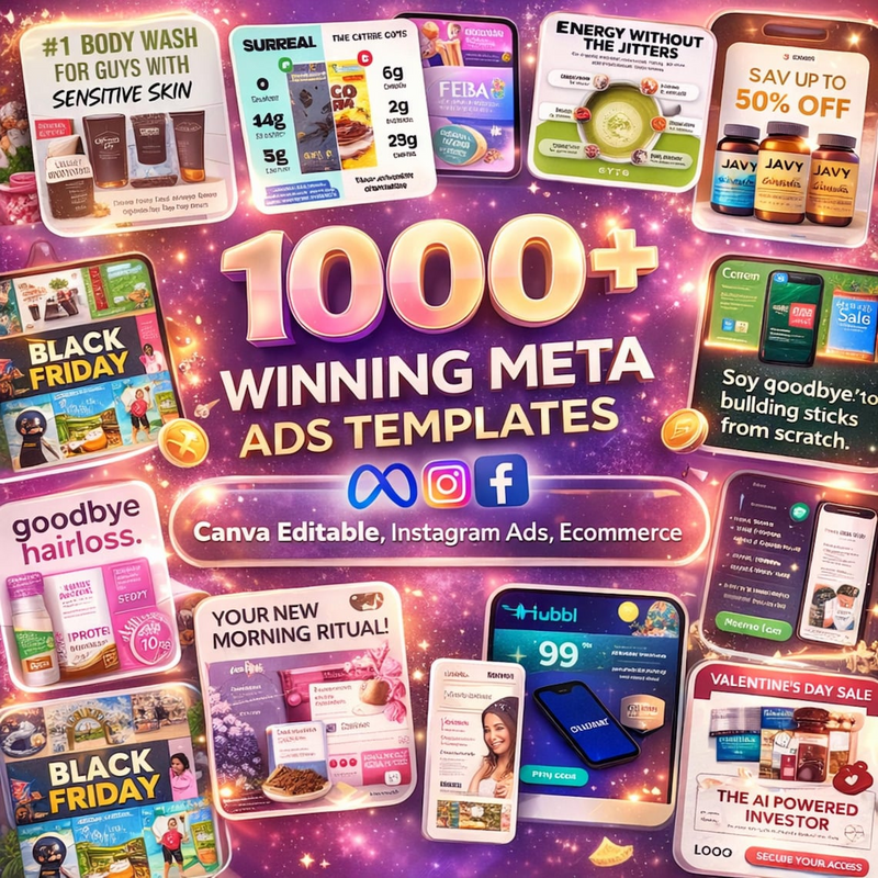 Scroll-stopping Ads Canva Template